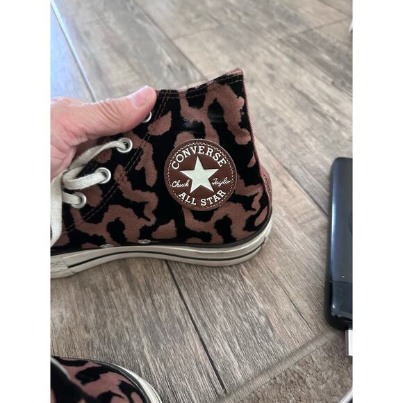 Converse Chuck Taylor All Star Lift Platform Leopard Remix High Top Sneaker 8 - Picture 9 of 9